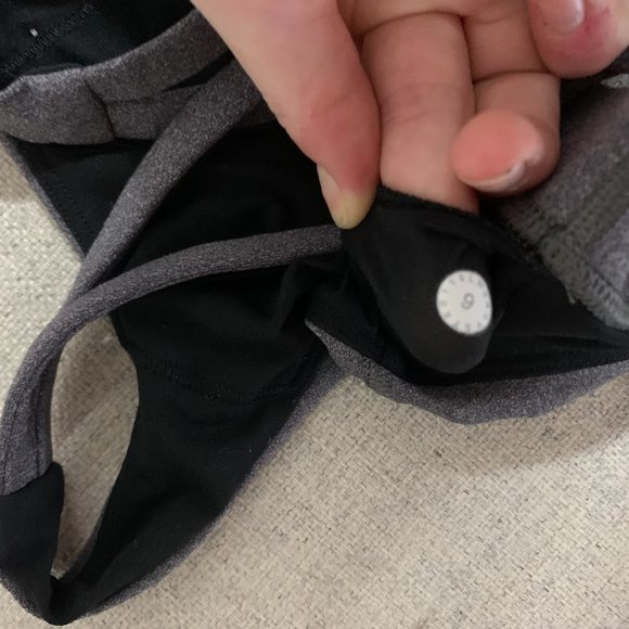 One Grey and One Black Lulu Energy Bra - Picture 6 of 6